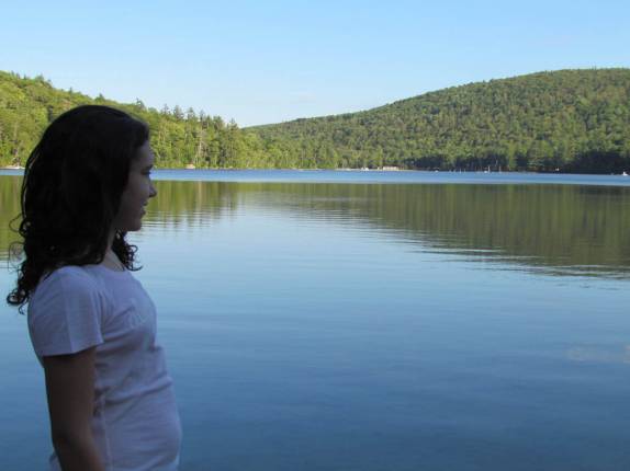 Admirando os belos lagos de New Hampshire, nos Estados Unidos